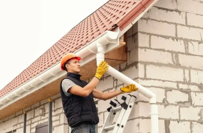Pose et remplacement de gouttières à Mens